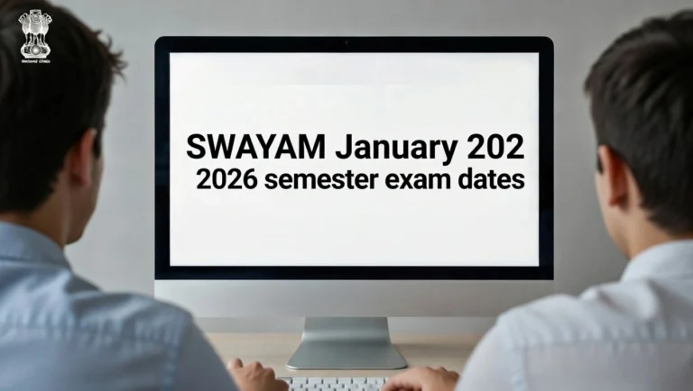 SWAYAM January 2026 semester exam dates