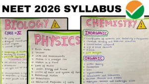 NEET Syllabus 2026: NTA Releases Official Syllabus Notification – No Changes from Last Year, Download PDF