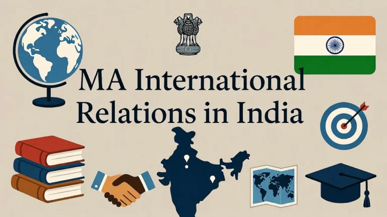 MA International Relations in India