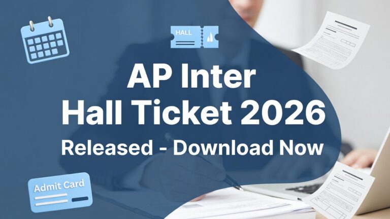 AP Intermediate Hall Tickets 2026 Released for Theory Examinations, Find Download Links Here
