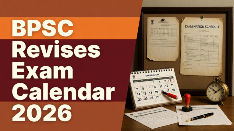 BPSC Issues Revised Exam Calendar for 2026, Announces Key Recruitment Schedules