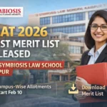 SLAT 2026 First Merit List Released for Symbiosis Law School Nagpur; Campus-Wise Allotments Begin