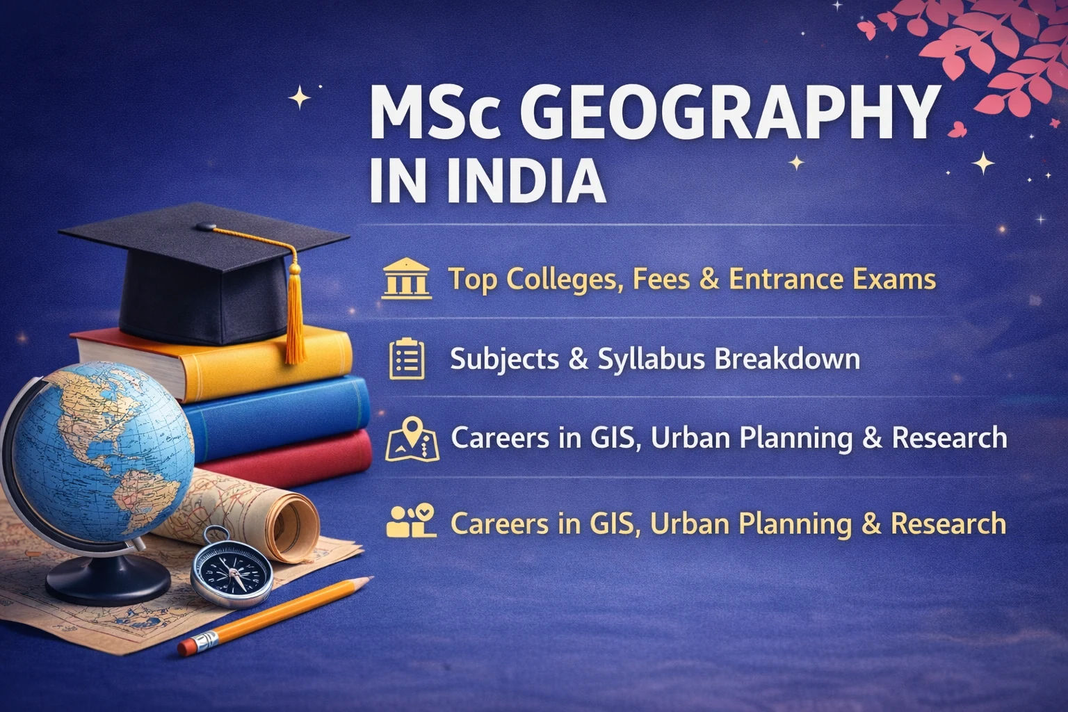MSc Geography in India