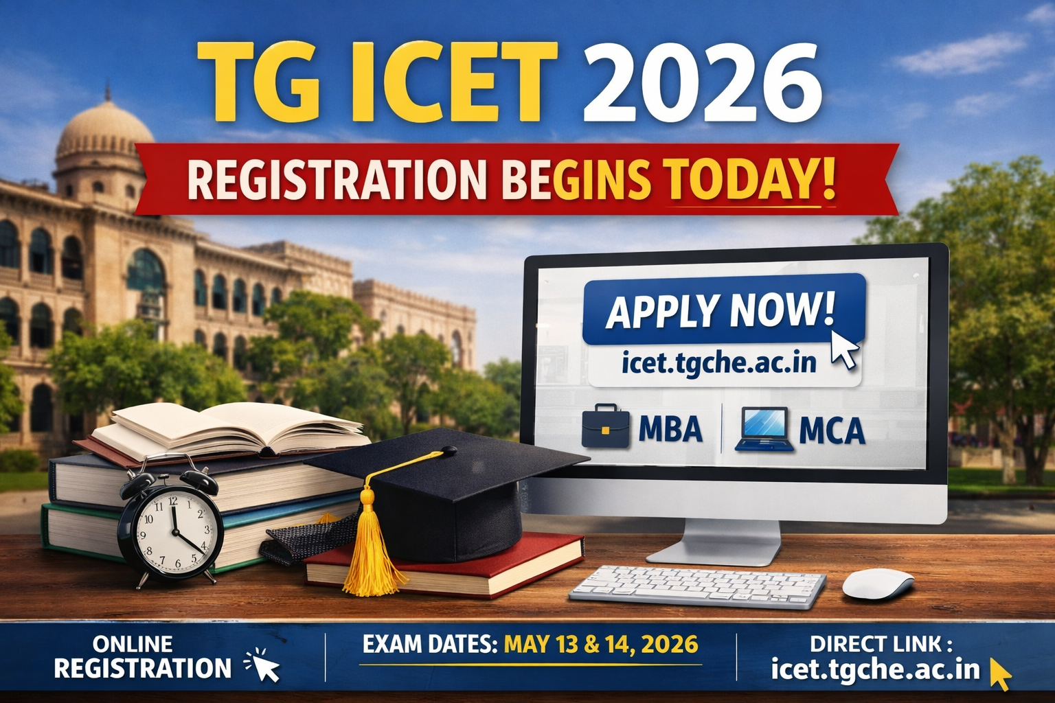 TG ICET 2026 Registration Begins Today