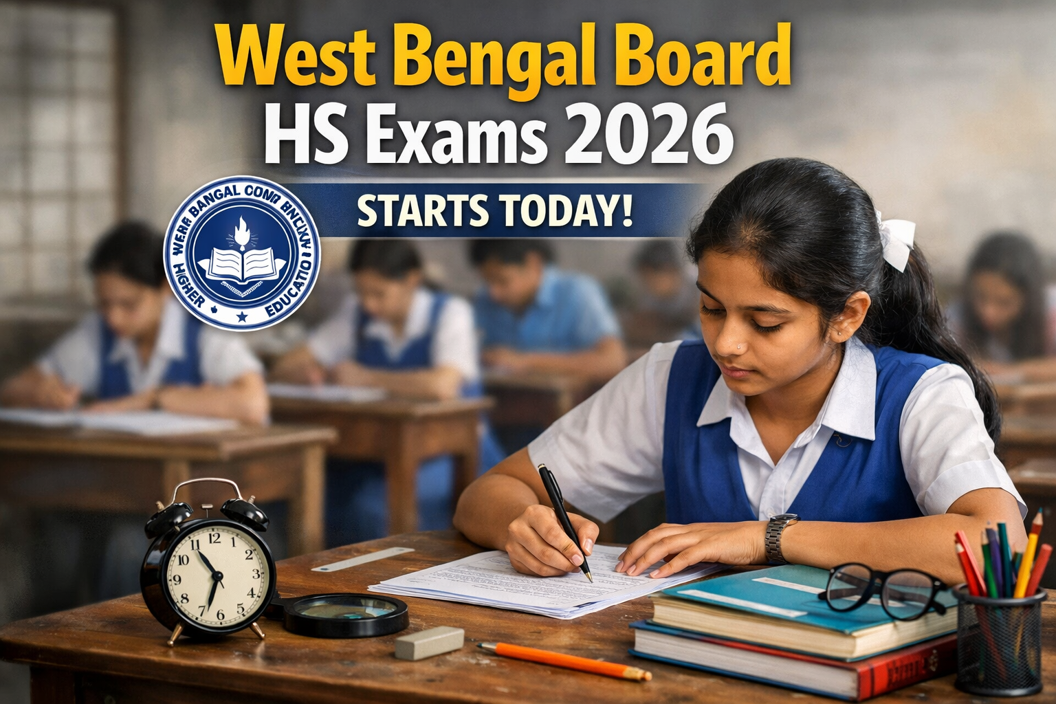 est Bengal Board HS Exams 2026 Starts Today: