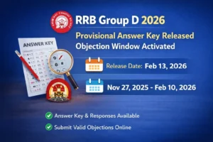 RRB Group D Provisional Answer Key 2026 Released