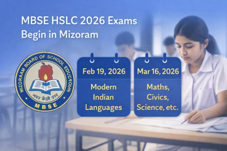 MBSE HSLC 2026 Examinations Begin in Mizoram