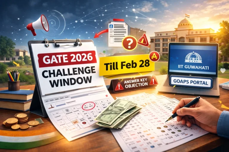 IIT Guwahati Opens GATE 2026 Answer Key Challenge Facility on GOAPS Portal