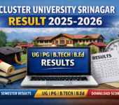 Cluster University Srinagar Result 2025-2026