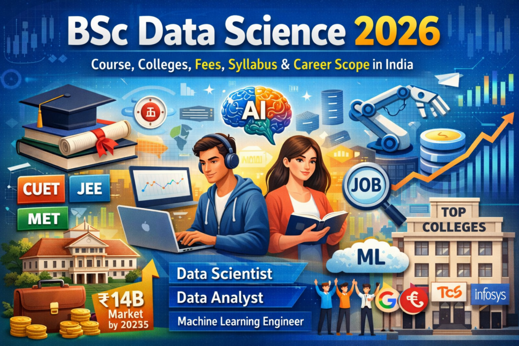 BSC Data Science 2026: Course, Colleges, Fees, Eligibility, Syllabus & Career Scope India