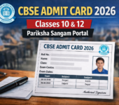 CBSE Admit Card 2026 Released for Classes 10 and 12 on Pariksha Sangam Portal CBSE Class 10, 12 Admit Card