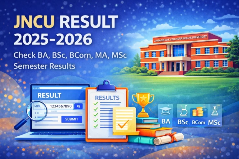 JNCU Result 2025-2026