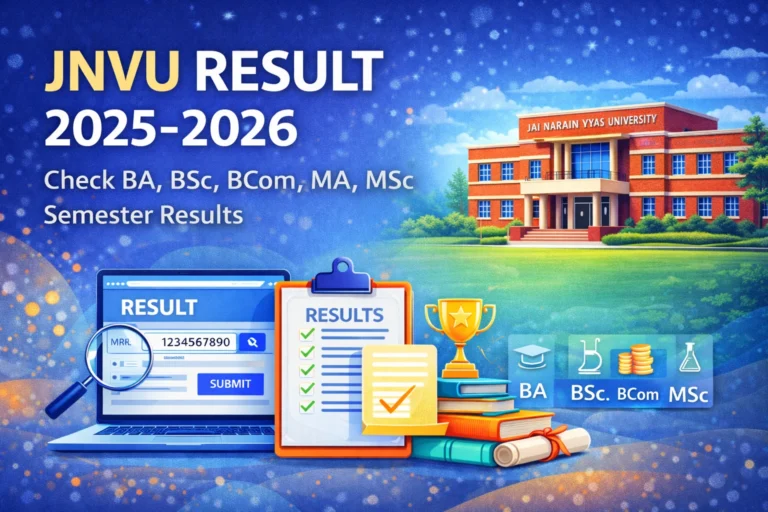 JNVU Result 2025-2026