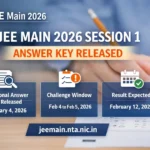 JEE Main 2026 Session 1 Provisional Answer Key LIVE Updates Released by NTA
