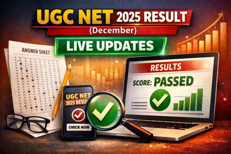 UGC NET 2025 Result (December) Live Updates: Download Link, JRF Cut-Off, Final Answer Key