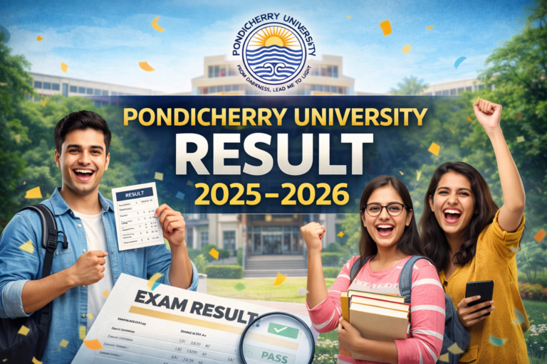 Pondicherry University Result 2025-2026