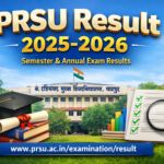 PRSU Result 2025-2026 | Check BA, BSc, BCom, MA, MSc Semester Results at prsu.ac.in