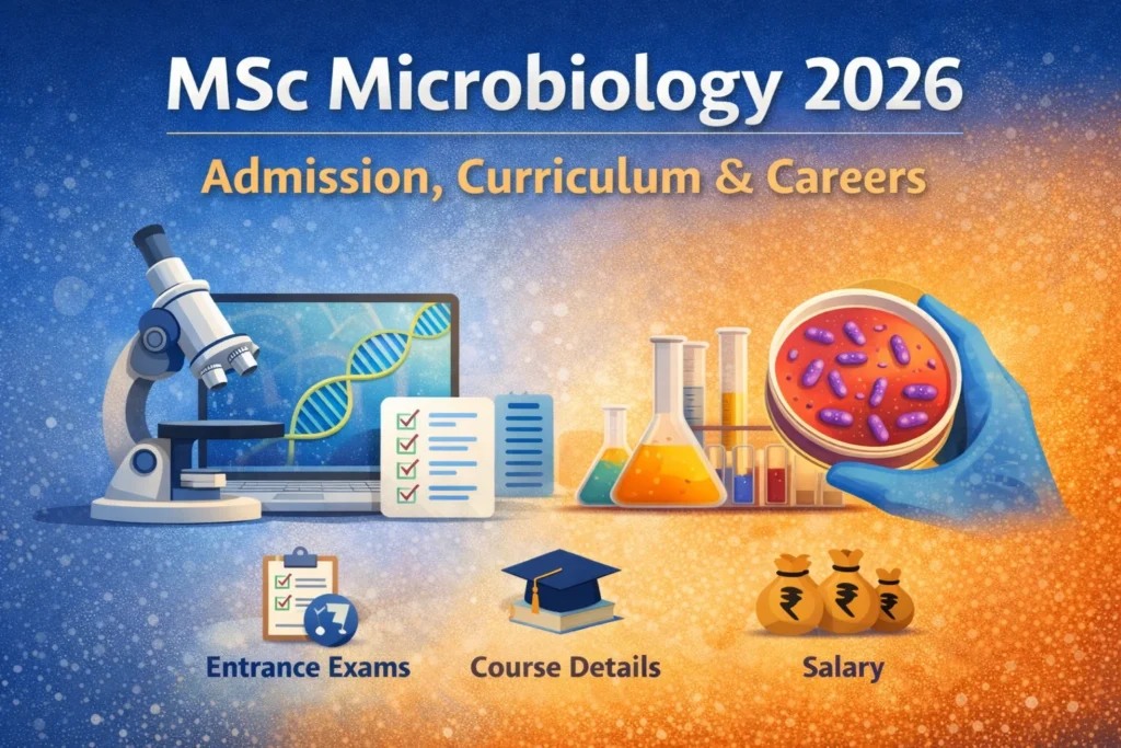 MSC Microbiology 2026: Colleges, Syllabus, Career Options & Online Courses