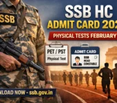 SSB HC Admit Card 2026