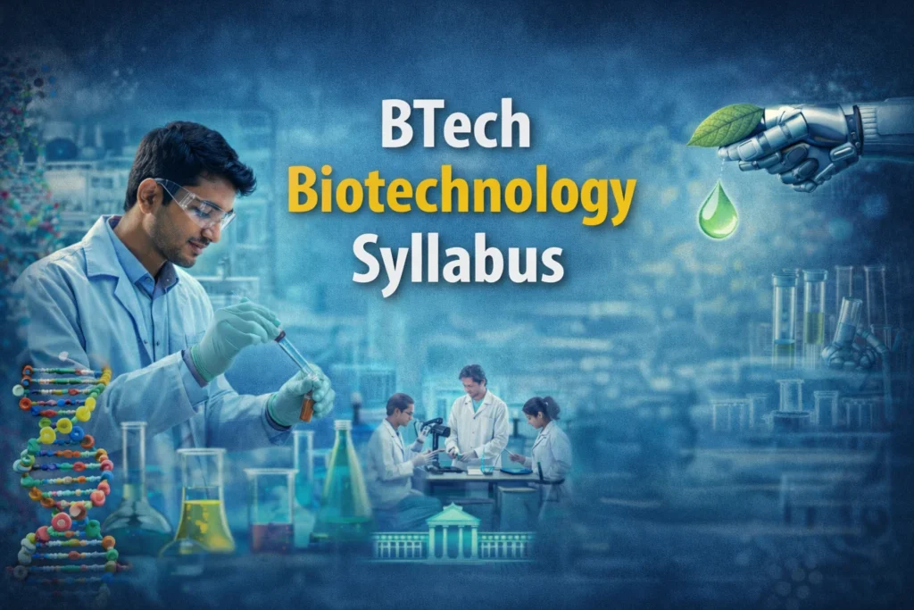 BTech Biotechnology Syllabus 2026 : Semester-Wise Subjects, Books & Preparation Tips