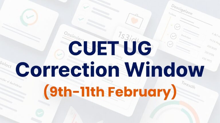 CUET Correction Window Opens