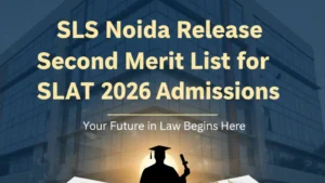 Symbiosis Law School Noida Releases Second Merit List for SLAT 2026 Admissions