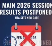 JEE Main 2026 Session 1 Live Updates, Results Postponed