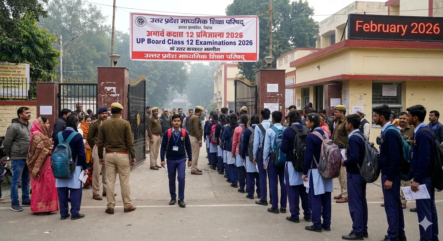 UP Board Class 12 Examinations 2026 Begin Across Uttar Pradesh