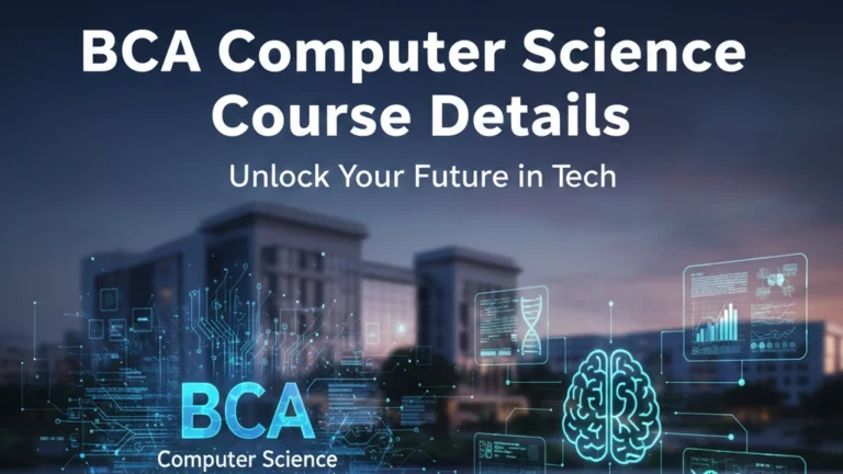 BCA Computer Science Course Details