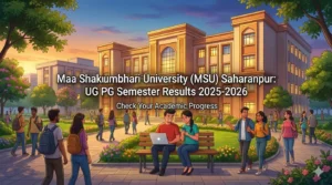 Maa Shakumbhari University (MSU) Saharanpur: UG PG Semester Results 2025-2026