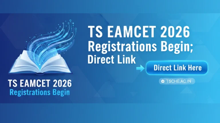 TS EAMCET 2026 Registrations Begin at eapcet.tgche.ac.in; Direct Link, Official Notification Here