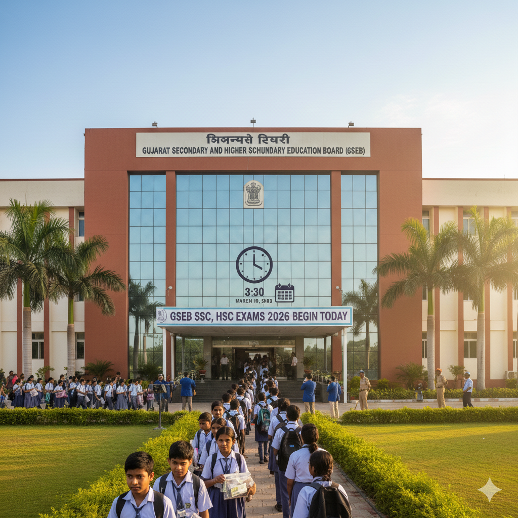 GSEB SSC, HSC Exams 2026 Begin Today
