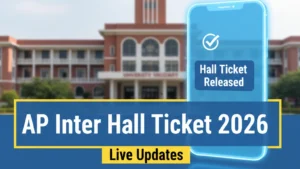 AP Inter Hall Ticket 2026 Live Updates: Download 1st & 2nd Year Admit Cards shortly at bie.ap.gov.in