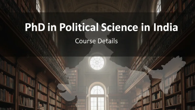 PhD in Political Science in India: Colleges, Fees, Syllabus, and Career Paths