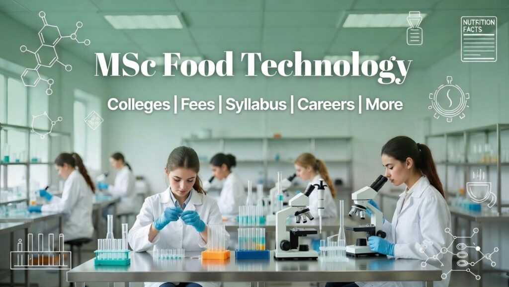 MSC Food Technology in India: Courses, Colleges, Fees, and Career Opportunities
