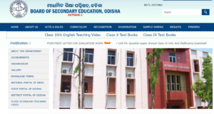 Board of Secondary Education, Odisha - Official Homepage