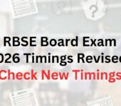 RBSE 12th Board Exam Schedule Revised