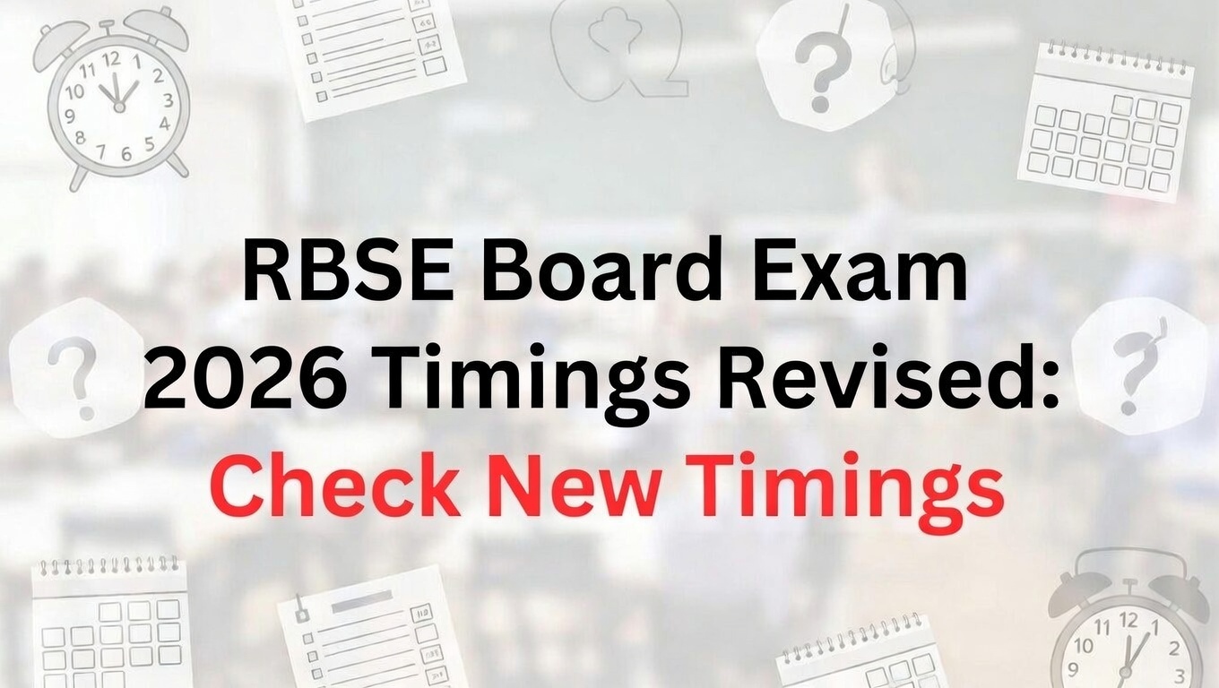 RBSE 12th Board Exam Schedule Revised