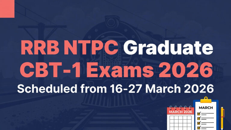 RRB NTPC 2026 CBT-1 Schedule
