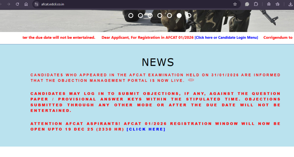 AFCAT Answer key released