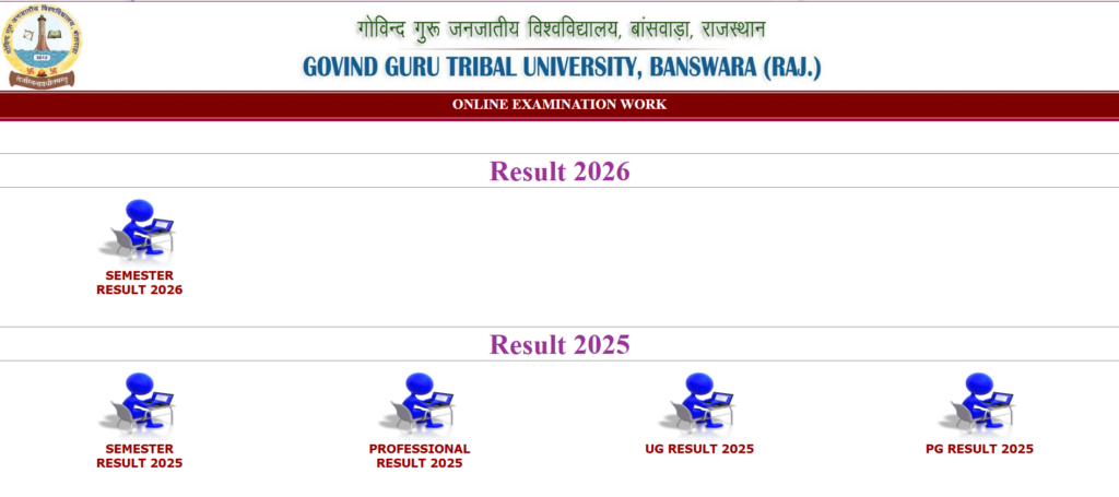 GGTU Result 2025-26