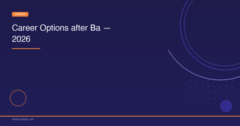 Career Options after BA — 2026