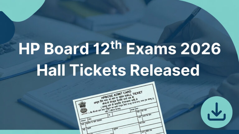 HPBOSE Class 12 Admit Card 2026 Released for Board Examinations