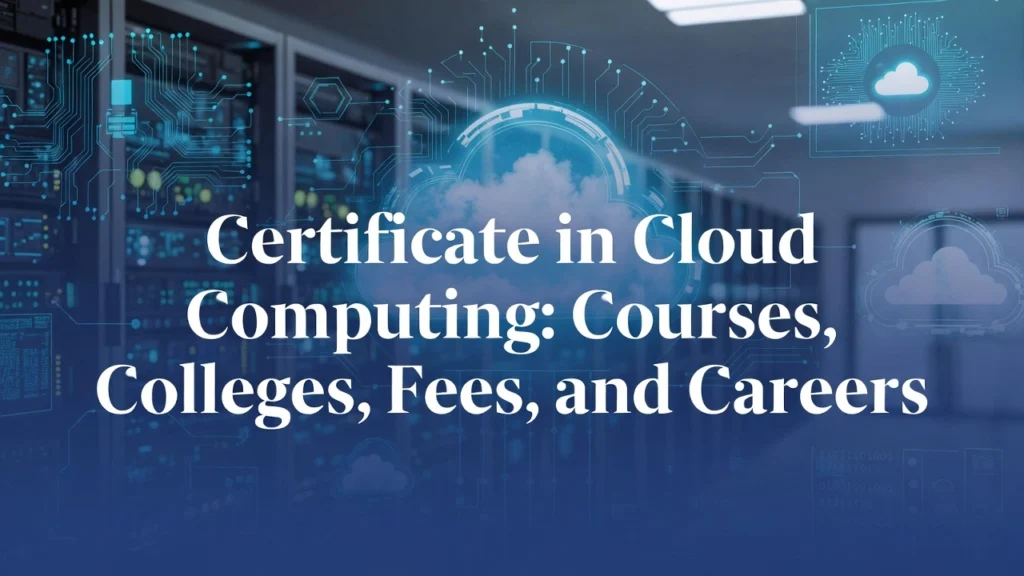 Certificate in Cloud Computing: Courses, Colleges, Fees, and Career Opportunities in India