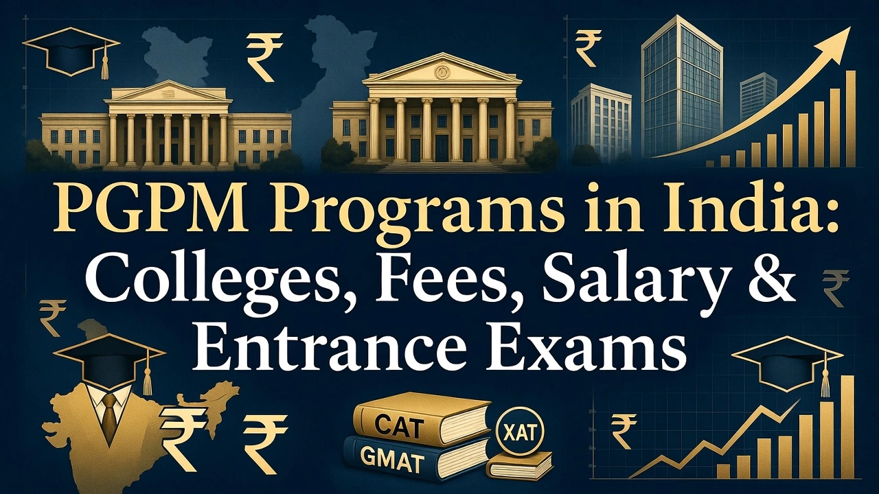 PGPM Programs in India: Colleges, Fees, Salary, and Entrance Exams
