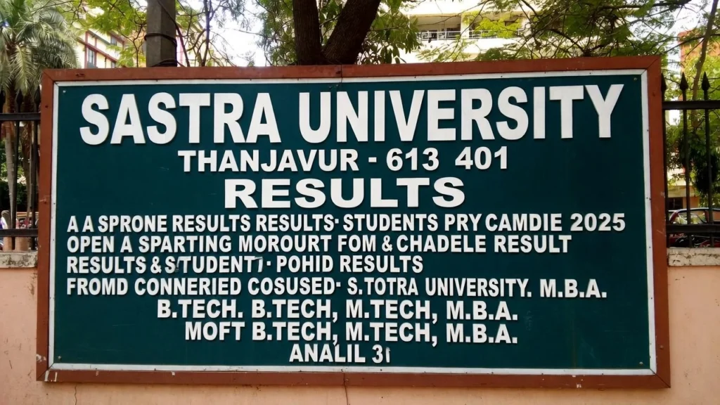 SASTRA University Results