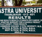 SASTRA University Results