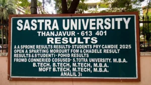 SASTRA University Results