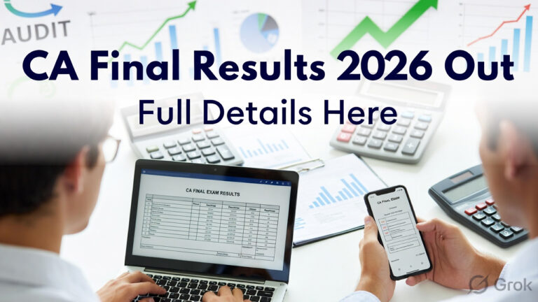 ICAI Declares CA Final January 2026 Results: Find Direct Links with Toppers, AIRs and More