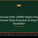 UP Board Exam 2026: UPMSP Begins Phase-Wise OMR Answer Sheet Evaluation for Early Result Declaration